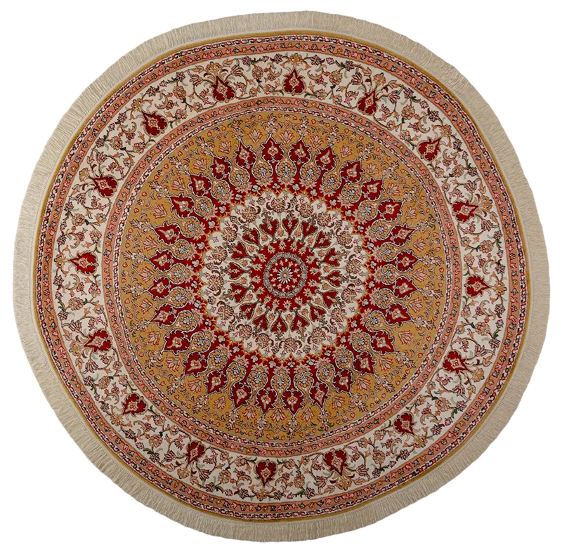 Индийский ковёр из шёлка (15-10716 /182x181)