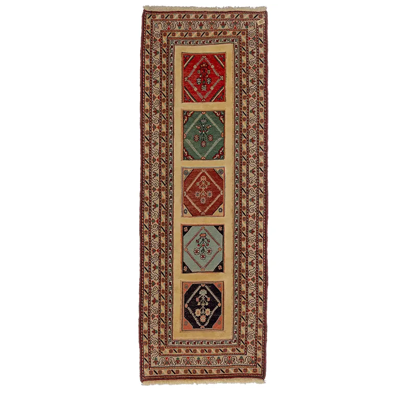 Иранский ковёр из шерсти (15-07613/195x64)