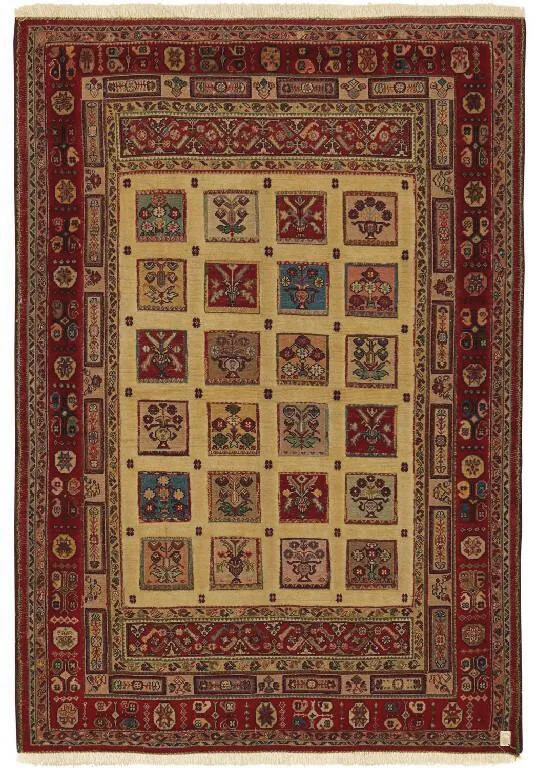 Иранский ковёр из шерсти (15-03013/185x127)