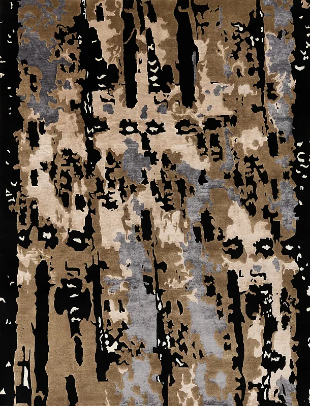 Индийский ковёр из шерсти и вискозы (15-10790/314x241)