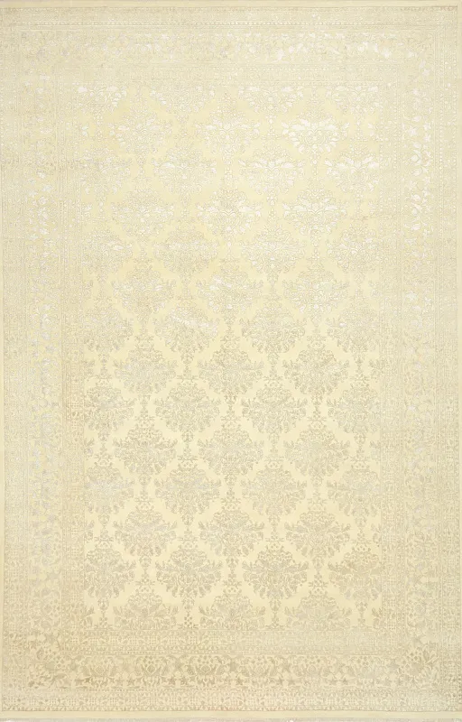 Индийский ковёр из шерсти и вискозы (25-25/IV629/CrCr/544x357)