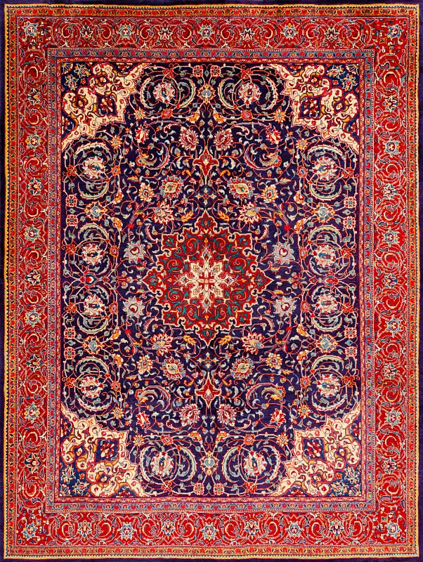 Иранский ковёр из шерсти (00-1178/390x295) 