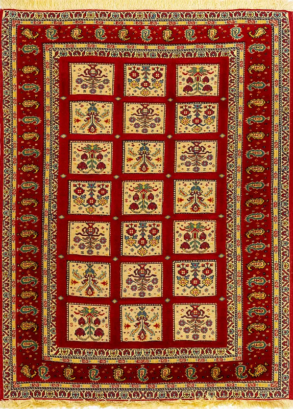 Иранский ковёр из шерсти (13-301/145х110)