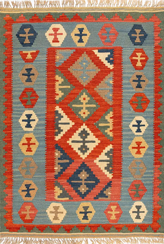 Иранский ковёр из шерсти  (17-01271046916/145x104) 