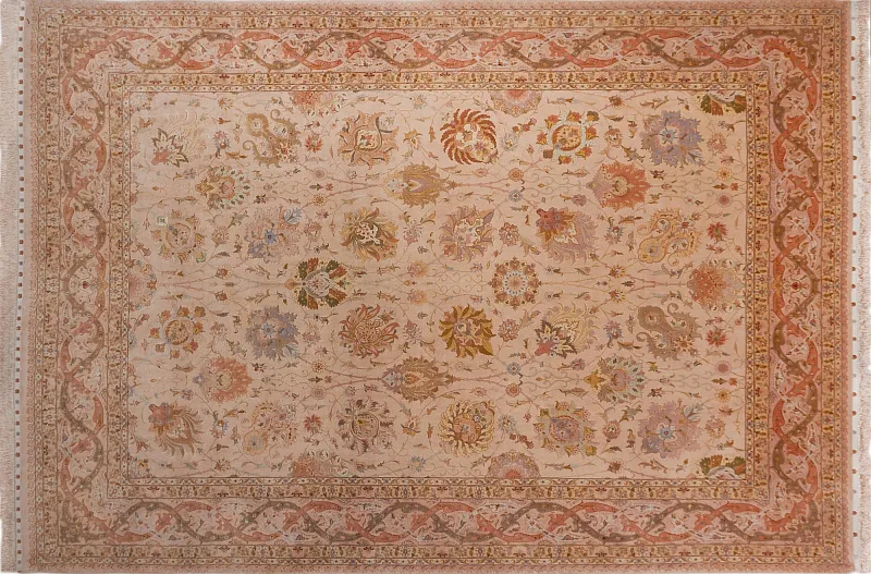 Иранский ковёр из шерсти и шёлка (12-340/495x344)