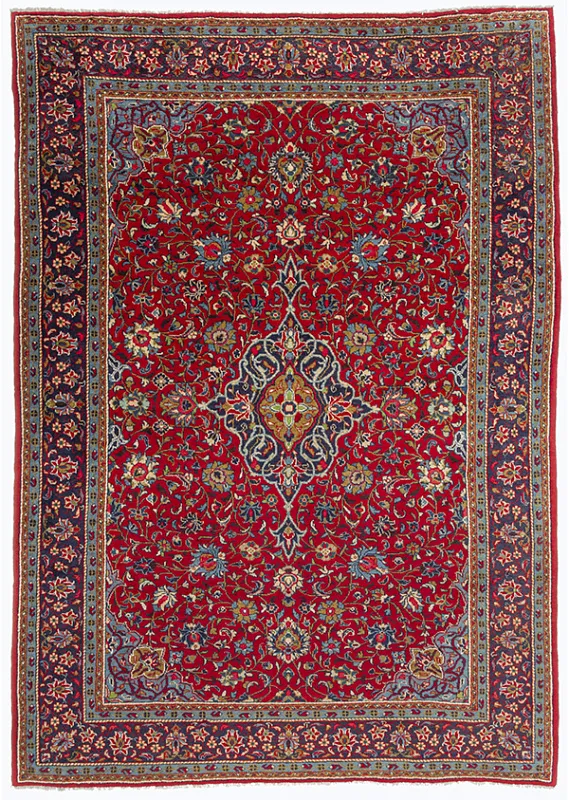 Иранский ковёр из шерсти (00-324/342x235)