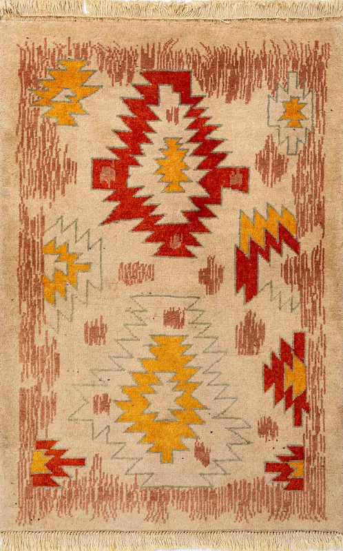 Иранский ковёр из шерсти (06-51/110x75)