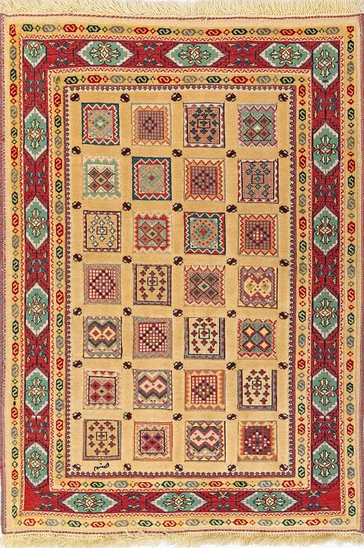 Иранский ковёр из шерсти  (12-265/140х102) 