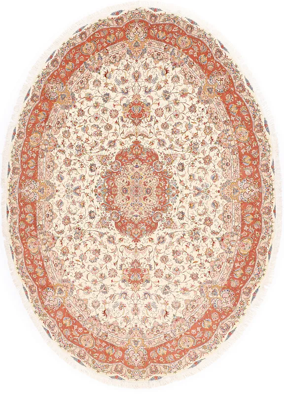 Иранский ковёр из шерсти и шёлка (12-272/400x300)