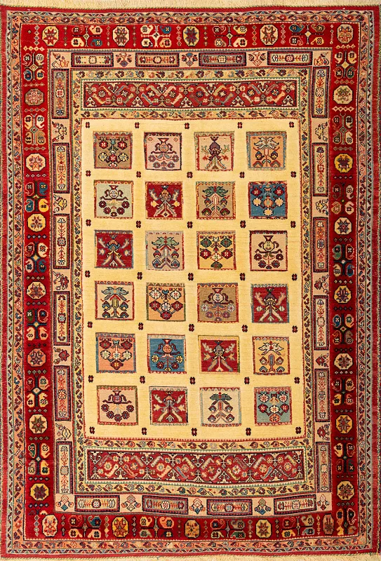 Иранский ковёр из шерсти (15-03013/185x127)