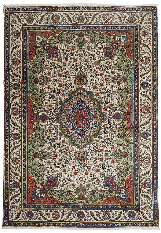 Иранский ковёр из шерсти (00-439/350x247)