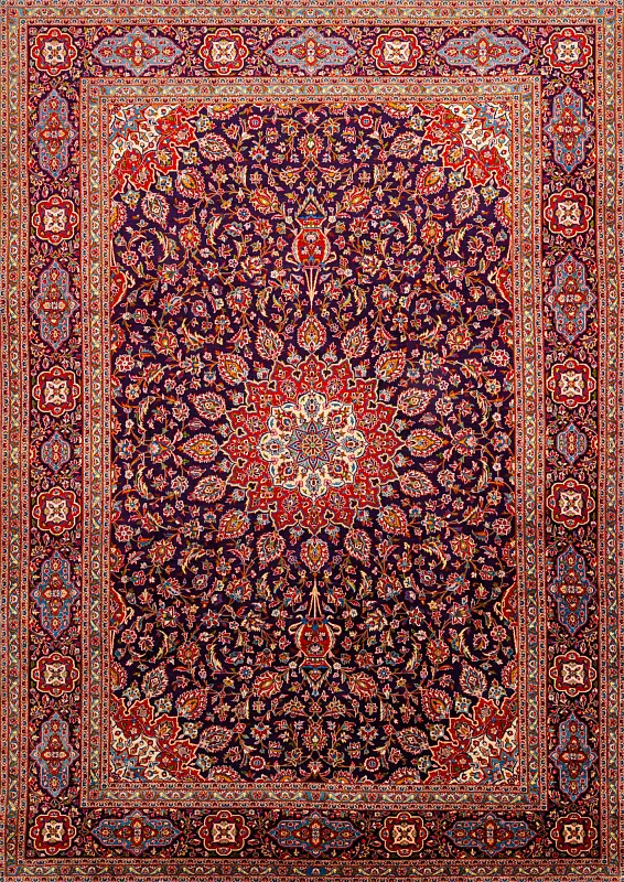 Иранский ковёр из шерсти (17-030416/420x298) 
