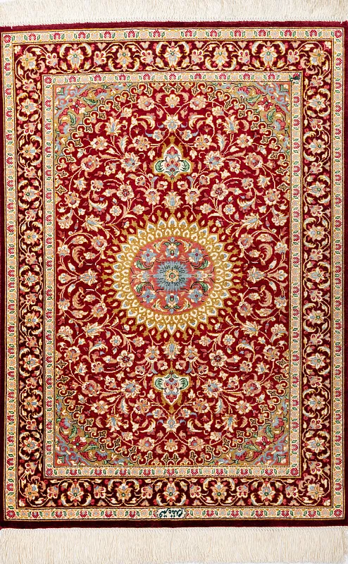 Иранский ковёр из шёлка (12-329/82x60)