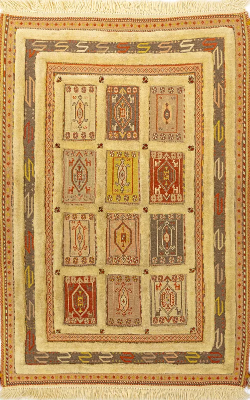 Иранский ковёр из шерсти (07-335/145x97)