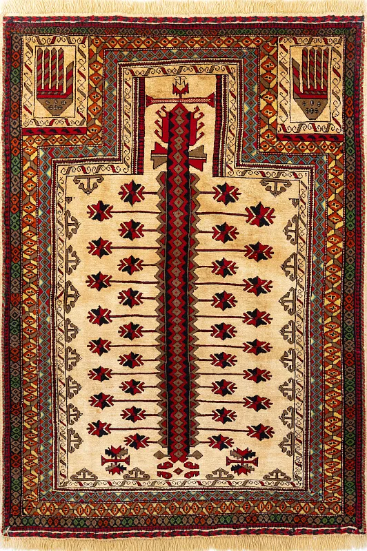Иранский ковёр из шерсти и шёлка (13-54813/153x103)