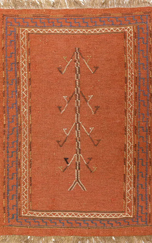Иранский ковёр из шерсти  (17-0052116/85x58)