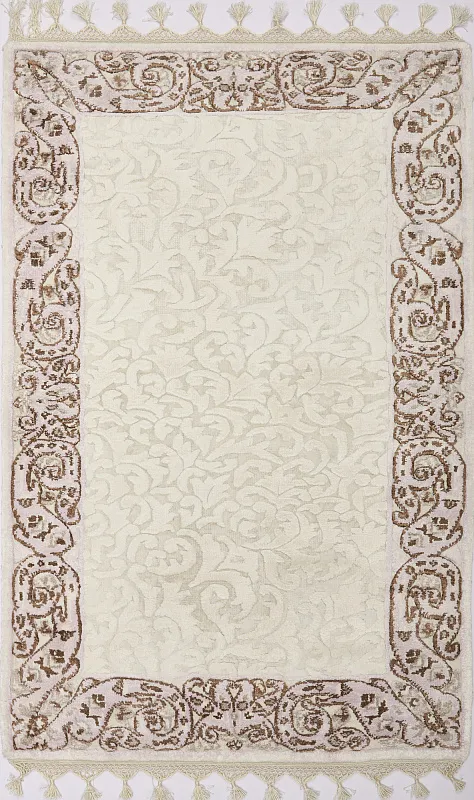 Индийский ковёр из арт-шёлка (15-10918/125х82)