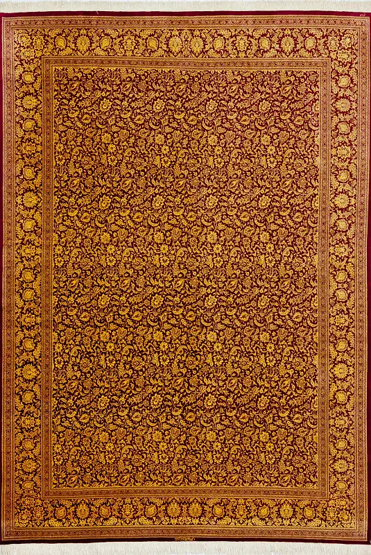 Иранский ковёр из шёлка (12-781/350x250)