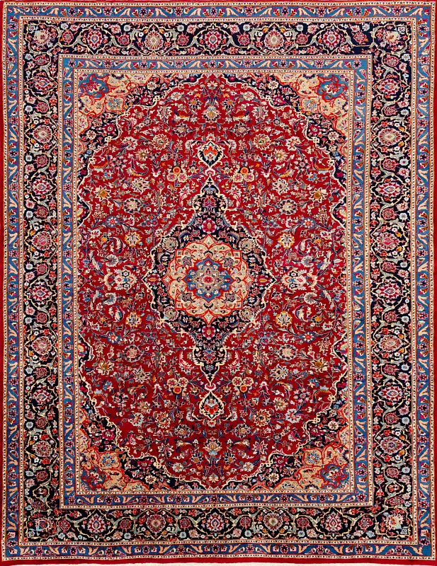 Иранский ковёр из шерсти (13-165/390x298)