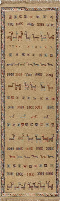 Иранский ковёр из шерсти (17-052016/263x79)