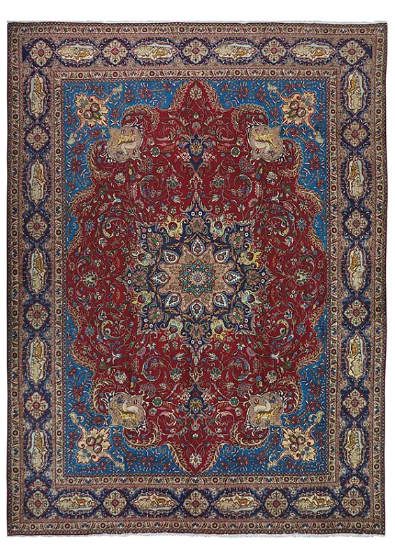 Иранский ковёр из шерсти (17-1310019916 /393x310)