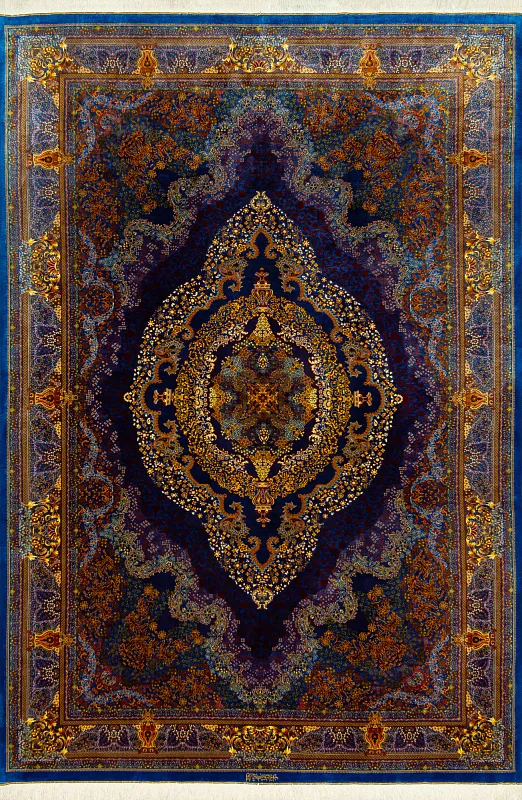 Иранский ковёр из шёлка (22-27052/300x200)