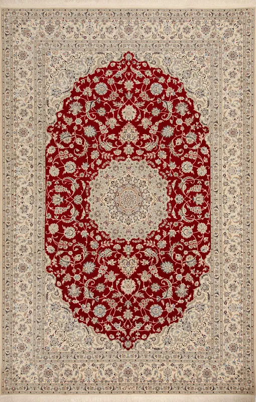 Иранский ковёр из шерсти и шёлка (12-189/313х205) 