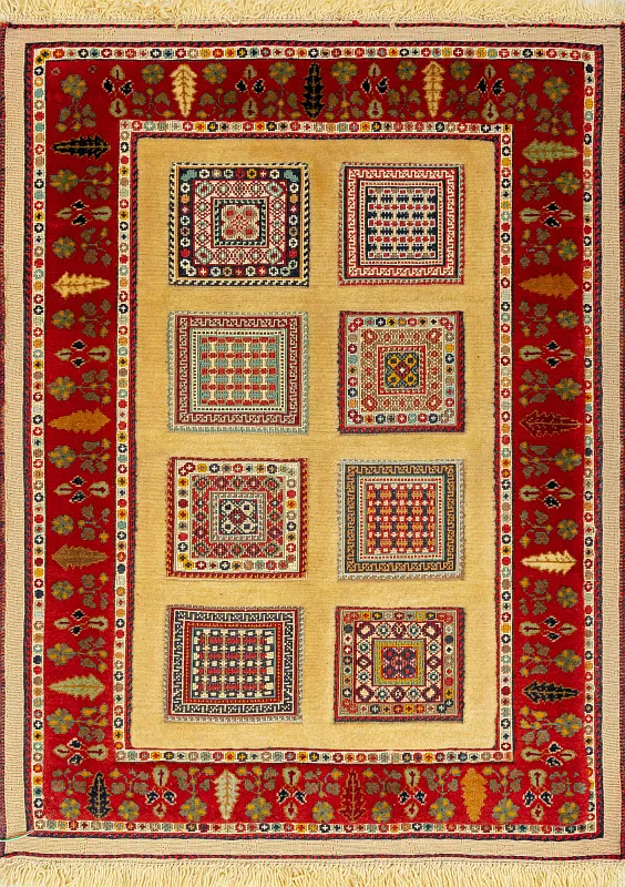 Иранский ковёр из шерсти  (13-55913/88x65) 