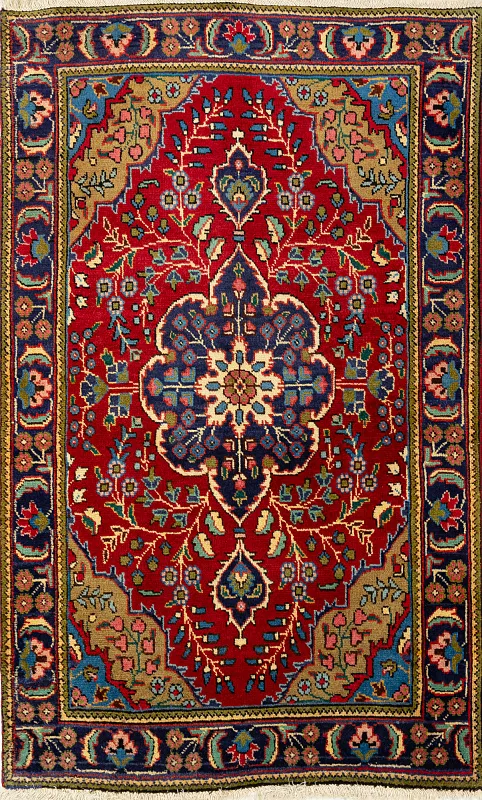 Иранский ковёр из шерсти  (17-01303009716/150x95)