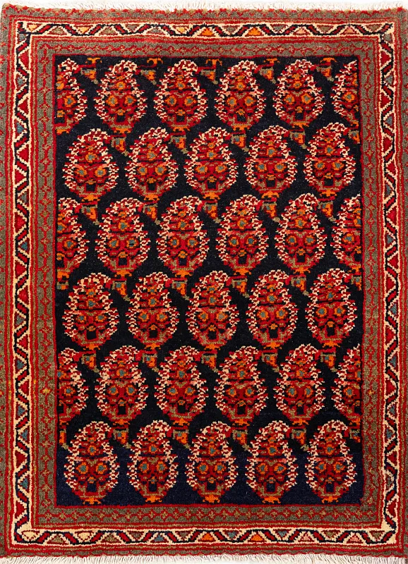 Иранский ковёр из шерсти (17-1301024216 /73x57)