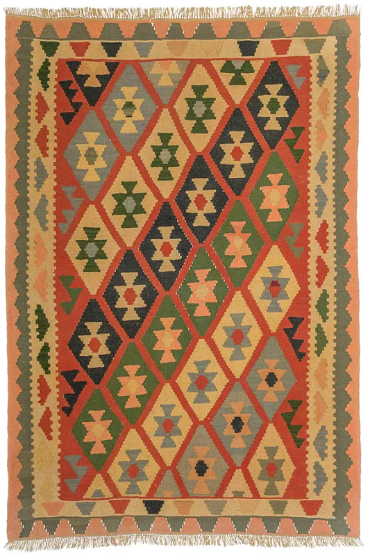 Иранский ковёр из шерсти  (17-01274053516/225x147)
