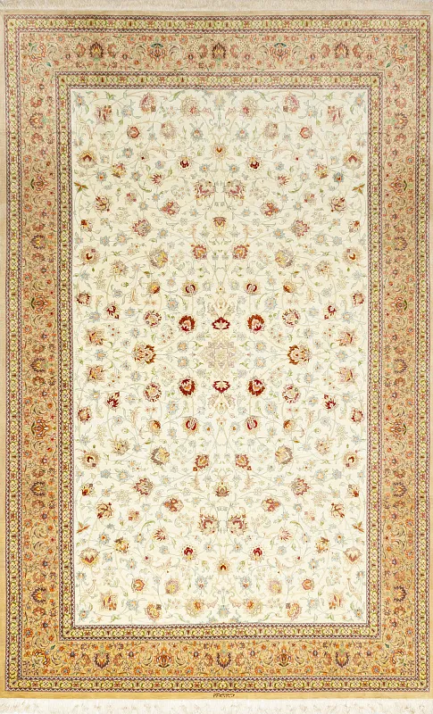 Иранский ковёр из шёлка (11-490/310x200) 