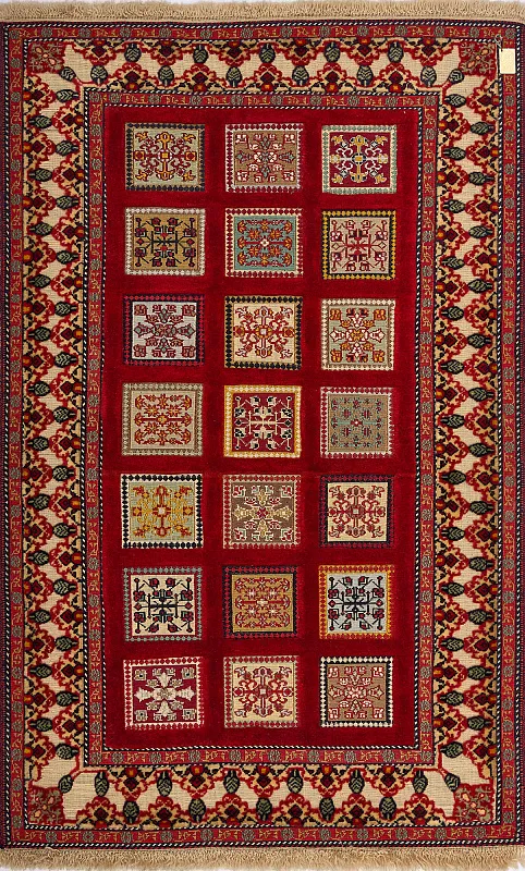 Иранский ковёр из шерсти  (13-56213/124x79) 