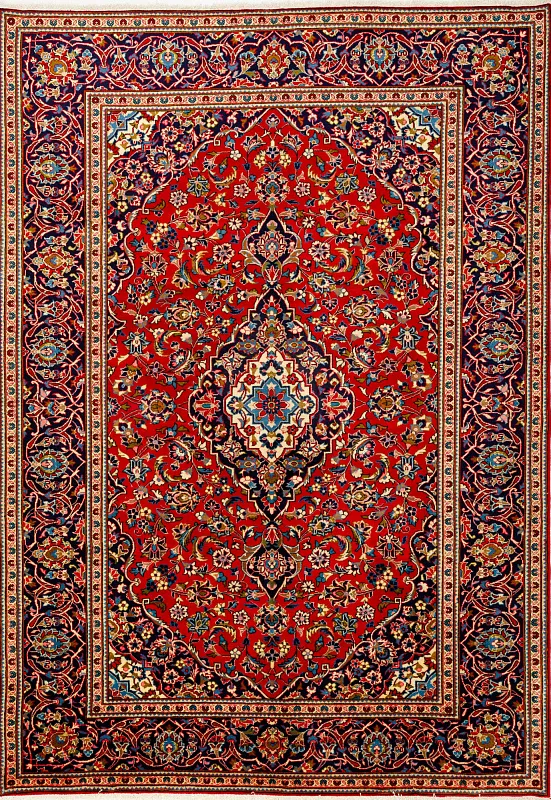 Иранский ковёр из шерсти (17-1309013916/345x240)