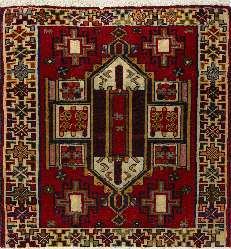 Иранский ковёр из шерсти (17-016916/60x57)