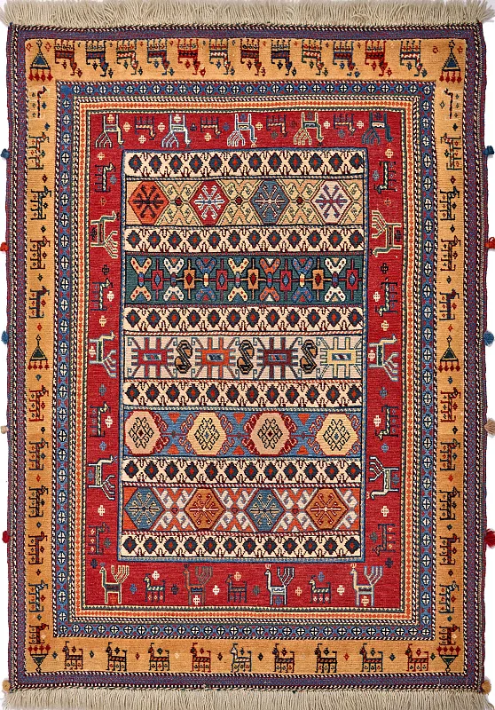 Иранский ковёр из шерсти (05-449/138x99)