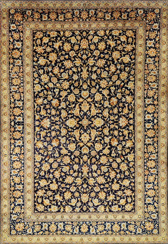 Иранский ковёр из шерсти (00-1064/430x298)
