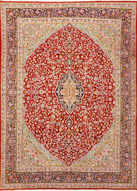 Иранский ковёр из шерсти (17-019716/345x255)