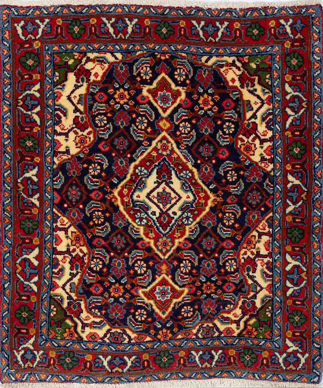 Иранский ковёр из шерсти  (17-01301024116/75x65)