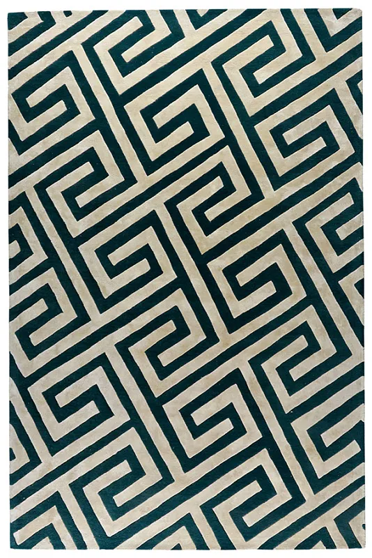 Индийский ковёр из шерсти и вискозы (HT976/BEIGE.GREEN/240x170)