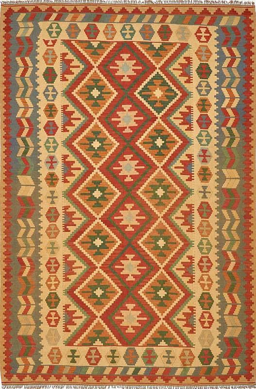 Индийский ковёр из шерсти  (17-5050216/299x205) 