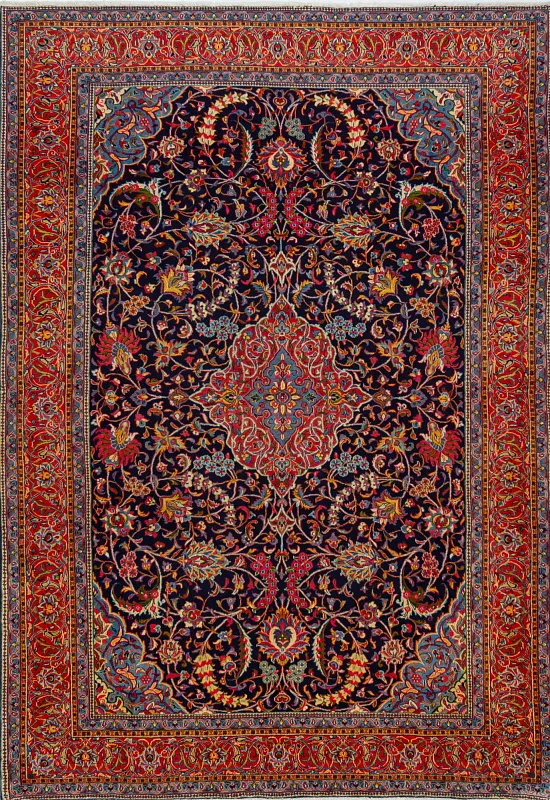 Иранский ковёр из шерсти (00-1176/348x245)