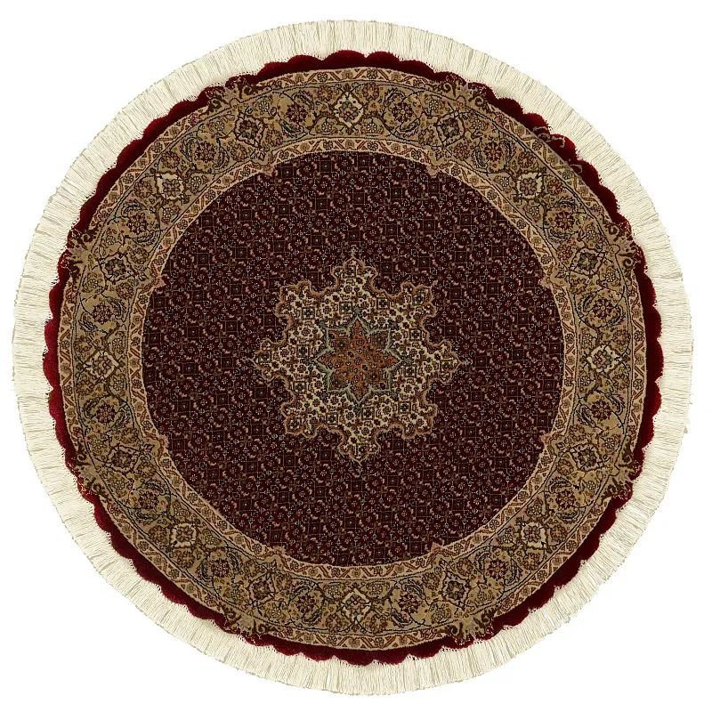 Иранский ковёр из шерсти и шёлка (07-751/105x105)