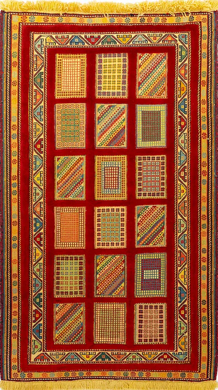 Иранский ковёр из шерсти  (13-254/148x89) 