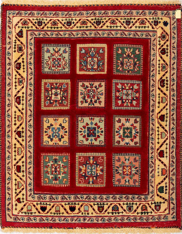 Иранский ковёр из шерсти  (15-1-06413/105x85) 