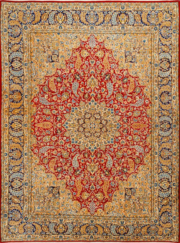 Иранский ковёр из шерсти (00-519/413x315)