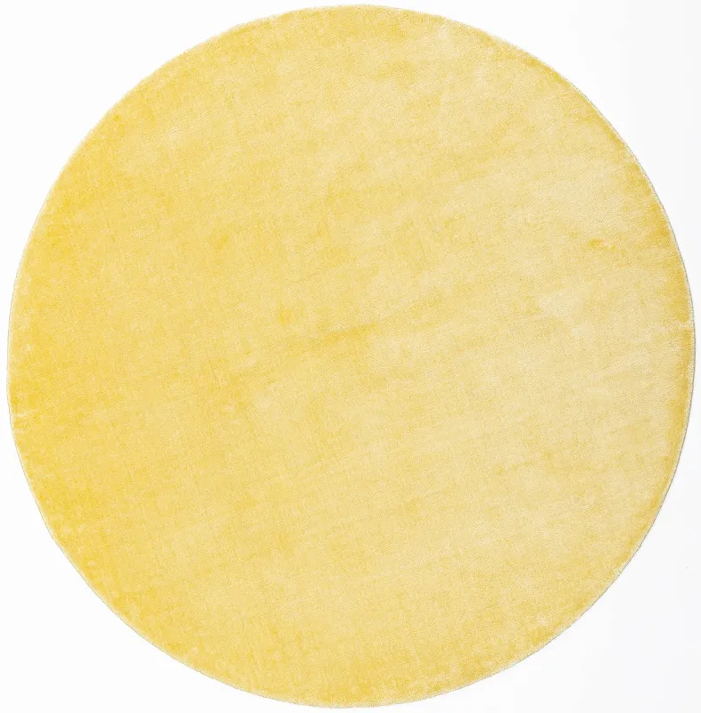 Индийский ковёр из арт-шёлка (22-GOLD/round/150x150)
