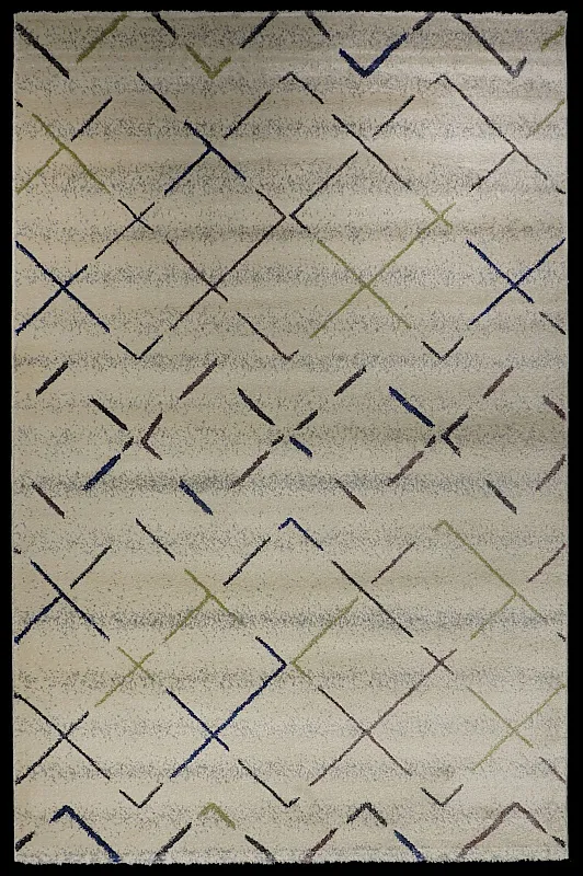 Турецкий ковёр из вискозы (W2512_T71_13/White-Green/) 