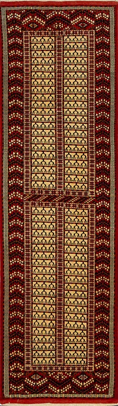 Иранский ковёр из шерсти (07-274/290x88)