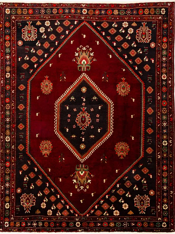 Иранский ковёр из шерсти (13-162/295x225)